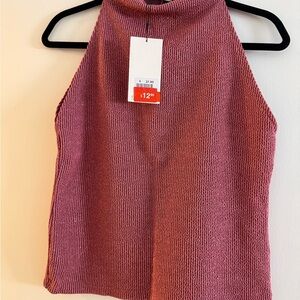 Zara Pink Knit Halter Top